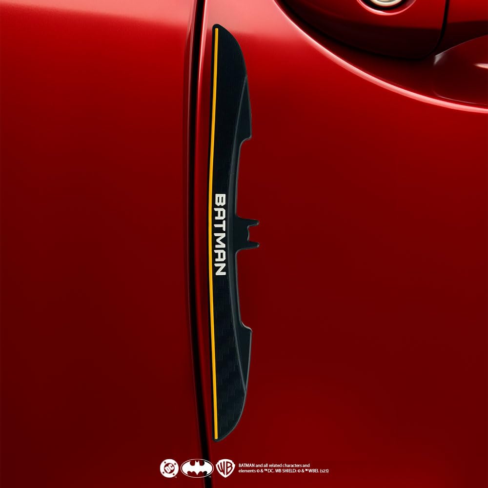 DC Batman Car Door Guards (Set of 4), Officially Licensed Anti-Scratch Protectors. [97 characters]