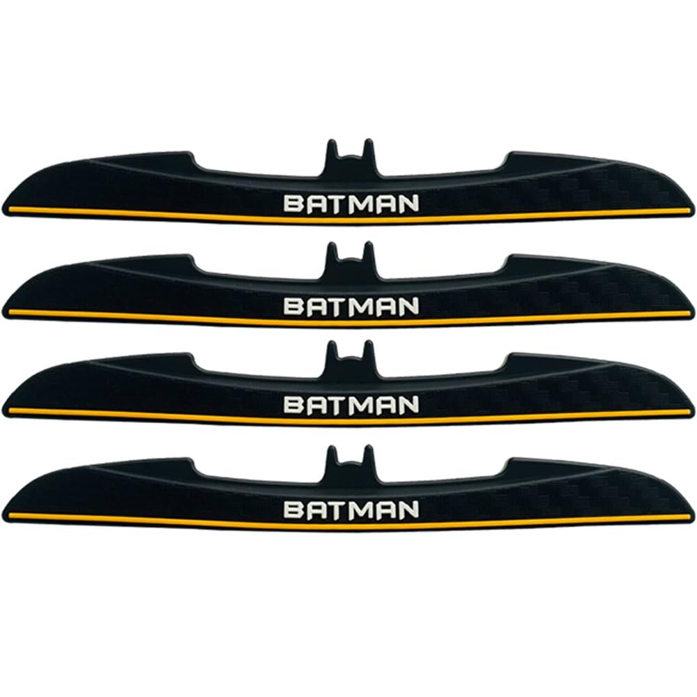 DC Batman Car Door Guards (Set of 4), Officially Licensed Anti-Scratch Protectors. [97 characters]